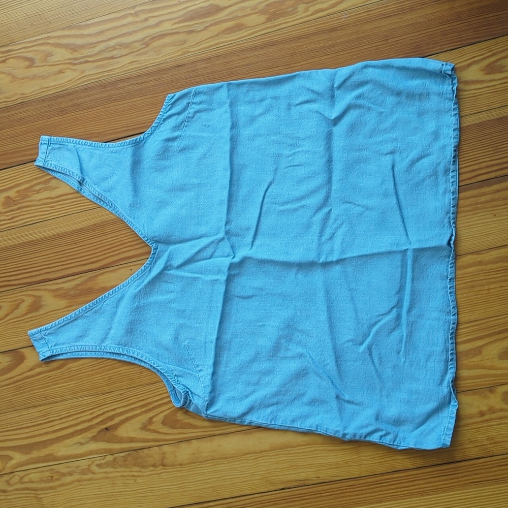GAP Lyocell Chambray V-Neck Tank XS